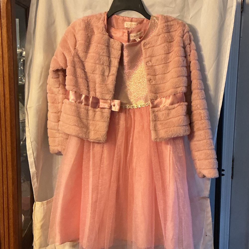 Biscotti Pink Formal Kids Dress with Jacket